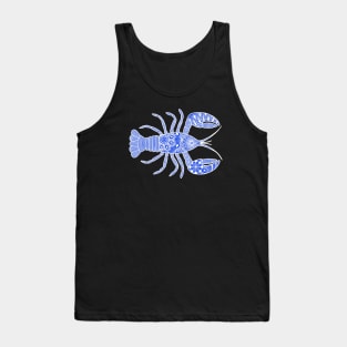 Lobster (blue and white horizontal) Tank Top